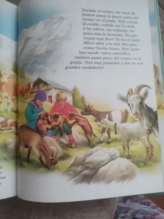 Libro sobre animales en naturaleza