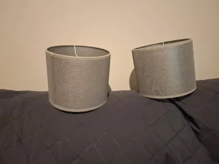 Tulipas de lámpara grises (2 unidades)