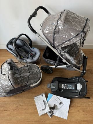 Uppababy Cruz V2 coche, silla, capazo, isofix pack