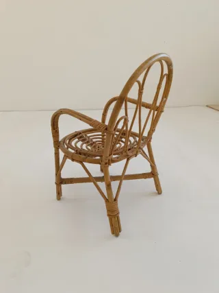 Silla mimbre artesanal para niño