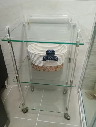 Estantería cristal multiusos transparente