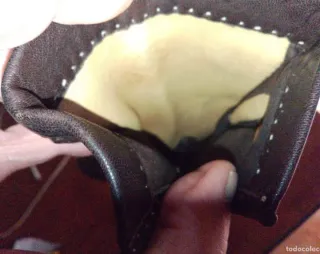 Guantes de Piel Loewe Antiguos Beige/Marrón