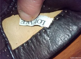 Guantes de Piel Loewe Antiguos Beige/Marrón