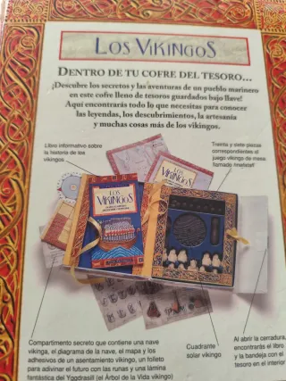 Libro-Cofre juegos Vikingos