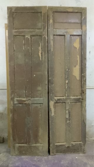 Puertas antiguas de madera de Roble y Pino.