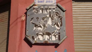 Letreros Pollo a l'ast Bodega Sant Jordi