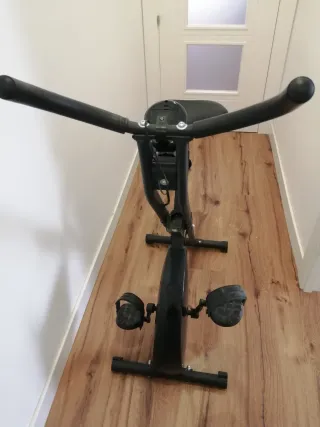 Bicicleta Estática Plegable Negra