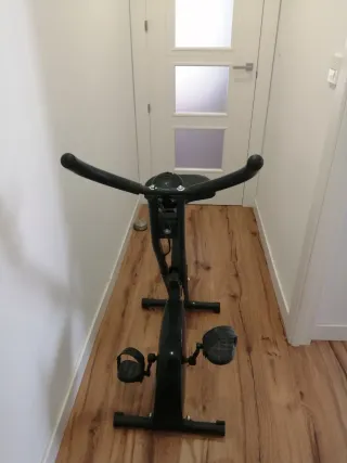 Bicicleta Estática Plegable Negra