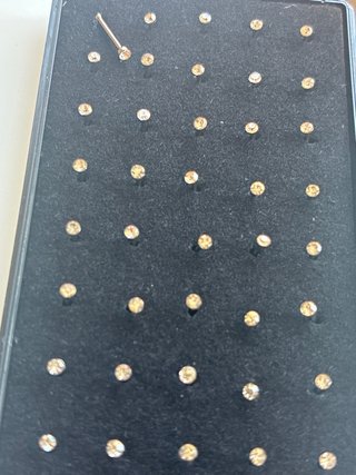 60 piercings de diamante para nariz