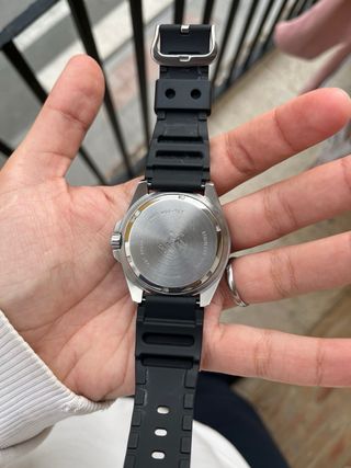 Casio Duro Reloj Sumergible Negro/Plata