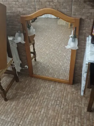 Mueble de baño madera y mármol