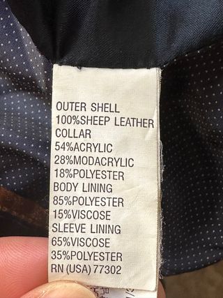 Chaqueta Zara cuero marrón Hombre