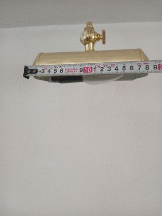 Aplique de pared dorado metal