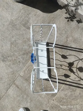 Portaombrelli in ferro battuto dipinto a mano