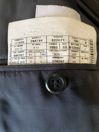 Traje Armani Raya Gris Talla 58