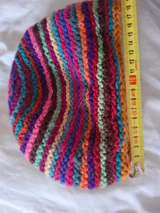 Gorro tejido artesanal multicolor