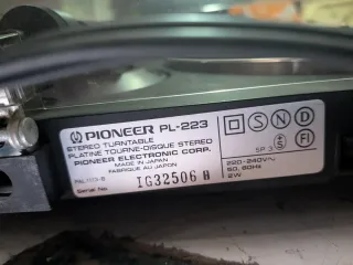 Pioneer Giradischi PL-223AZ Ritorno Auto