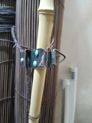 Estor de bambú marrón