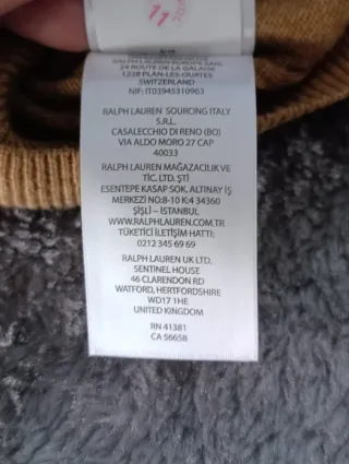 Jersey Polo Ralph Lauren Hombre T.XL Beige