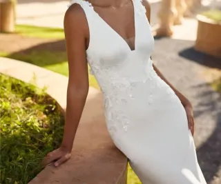 Vestido de Novia Rosa Clará Blanco