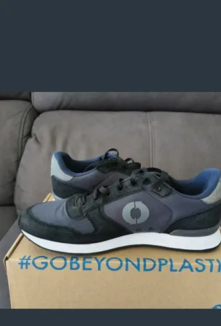 Zapatillas Echale Hombre Negras y Grises