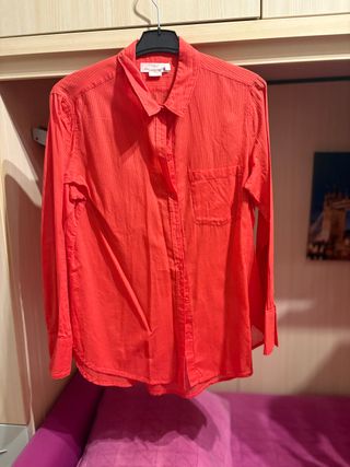 Camicia H&M donna a righe rossa taglia M