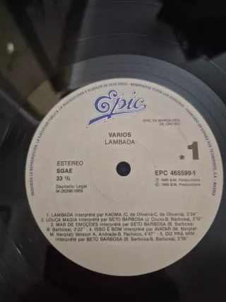 Vinilo Lambada Kaoma