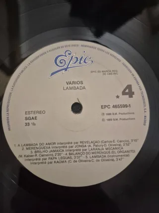 Vinilo Lambada Kaoma