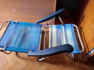 Sillas de Playa Plegables (Azul/Naranja)