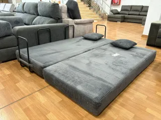 Sofá Cama Gris Daza Espuma Comprimida