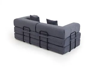 Sofá Cama Gris Daza Espuma Comprimida