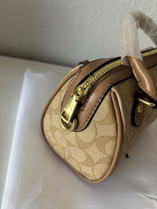 Conjunto Bolso y Cartera Coach Monogram Beige