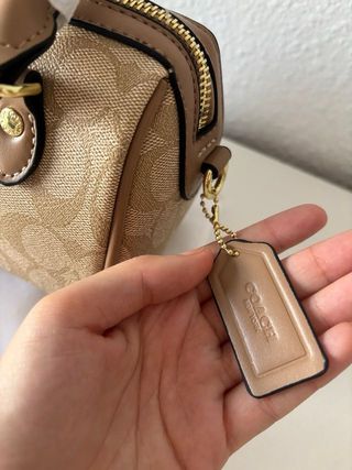Conjunto Bolso y Cartera Coach Monogram Beige