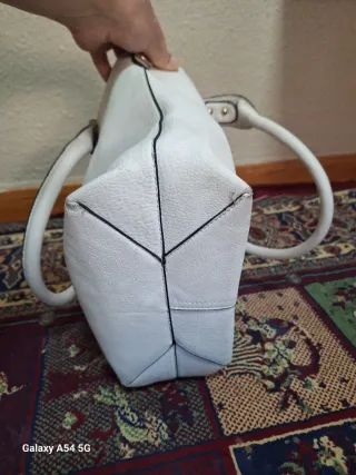 Bolso Prada Blanco y Dorado