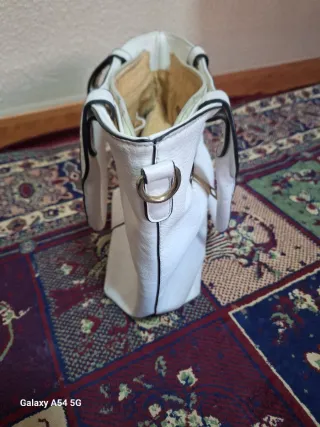 Bolso Prada Blanco y Dorado