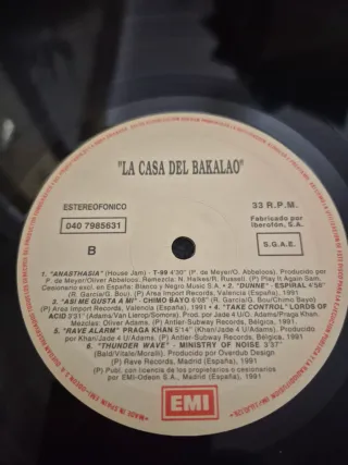 Vinilo La Casa del Bakalao