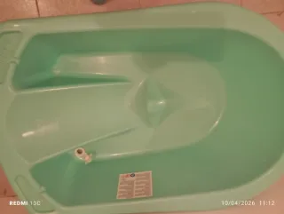 Bañera para bebé color verde