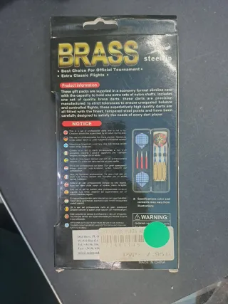 Dardos profesionales Brass Steeltip 20g