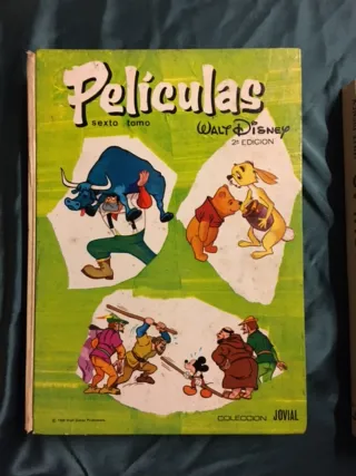 Lote 5 Tomos Antiguos Disney - Colección Jovial