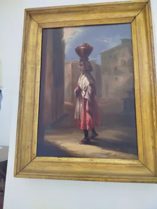 2 Óleos Franceses S. XIX, 43/32