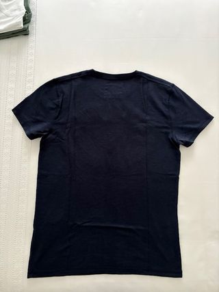 Camiseta Hollister Hombre azul oscuro
