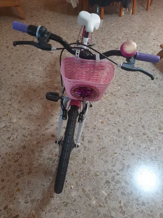 Bicicleta Infantil Fashion Girl 20"Rosa y Blanca
