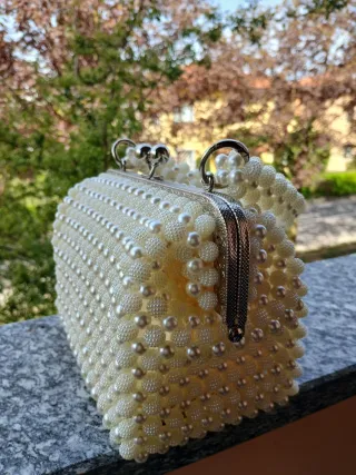 Borsa bauletto perla