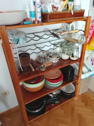 Estantería Ikea Pino con Botellero
