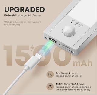 Luz LED con Sensor de Movimiento y Carga USB-C