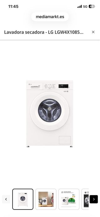 Lavadora Secadora LG 8/5kg Sin uso