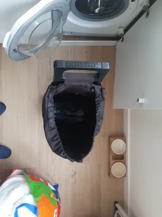 Carrito de compra Garmol negro 4 ruedas