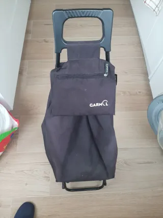 Carrito de compra Garmol negro 4 ruedas