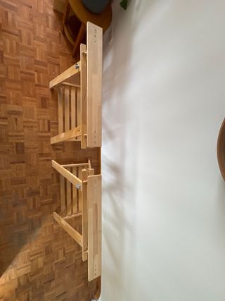 Mesa escritorio madera (160x80) con caballetes