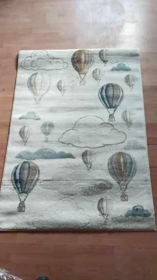 Alfombra infantil globos aerostáticos